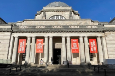 Exterior of National Museum Wales.